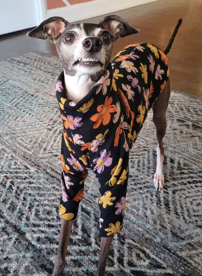 Fleece Lined Sweatshirt Jumper - Flower Power