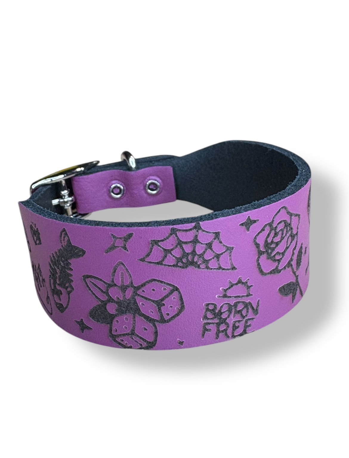 Leather Collar - Tattoo Flash