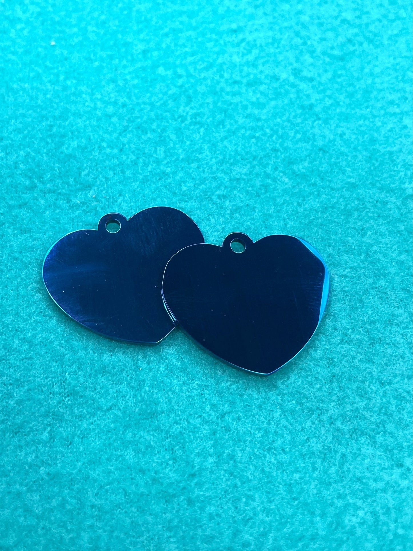Engraved Dog Tags - Heart