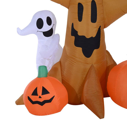 Halloween Inflatable Tree W/Pumpkins LED Lights
