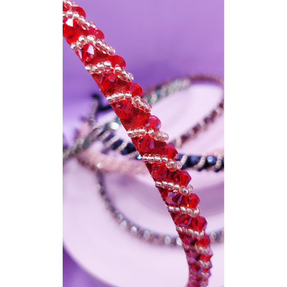 Crystal Gold Beaded Hair band