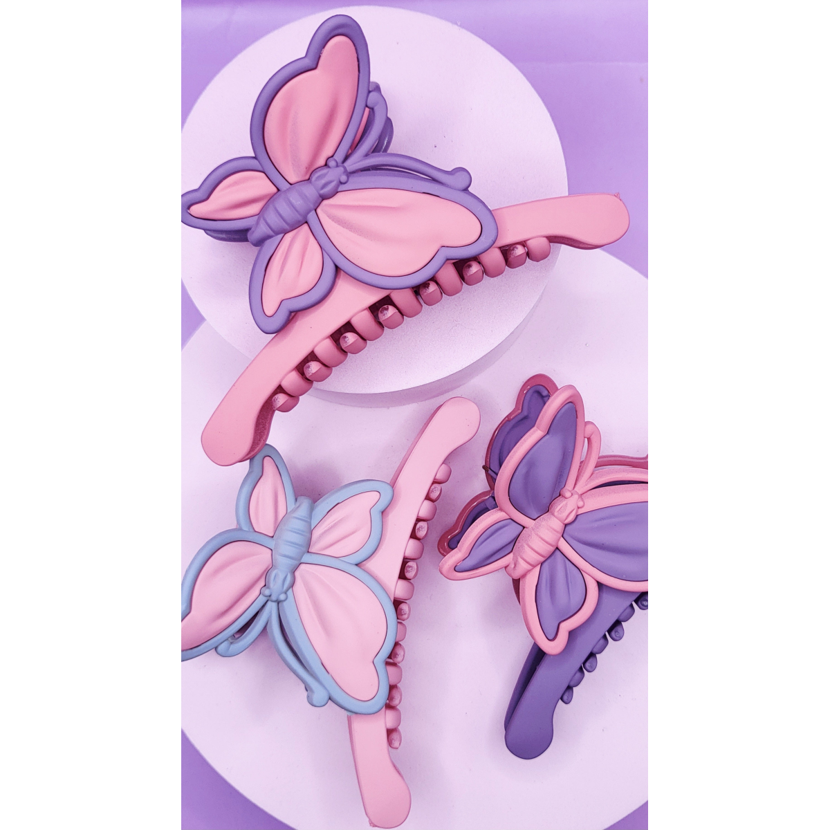 Butterfly Hair Clamps Pack of 12
