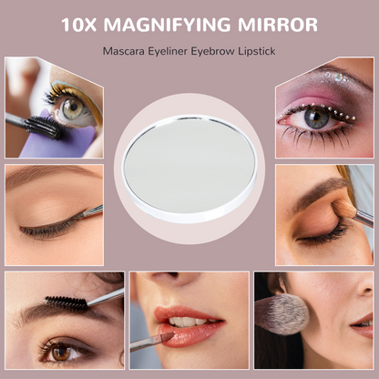 HOMCOM Hollywood Vanity Mirror with Lights, 10X Magnifying, USB Port, White