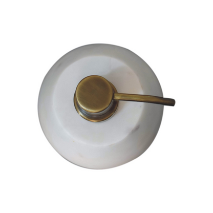 Artisan Furniture Bathroom Accessories - White Marble Soap Dispenser of 2