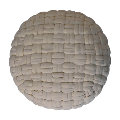 Artisan Furniture White Tube Pouffe