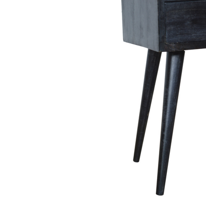 Artisan Furniture Solid Wood Mini Ash Black Bedside