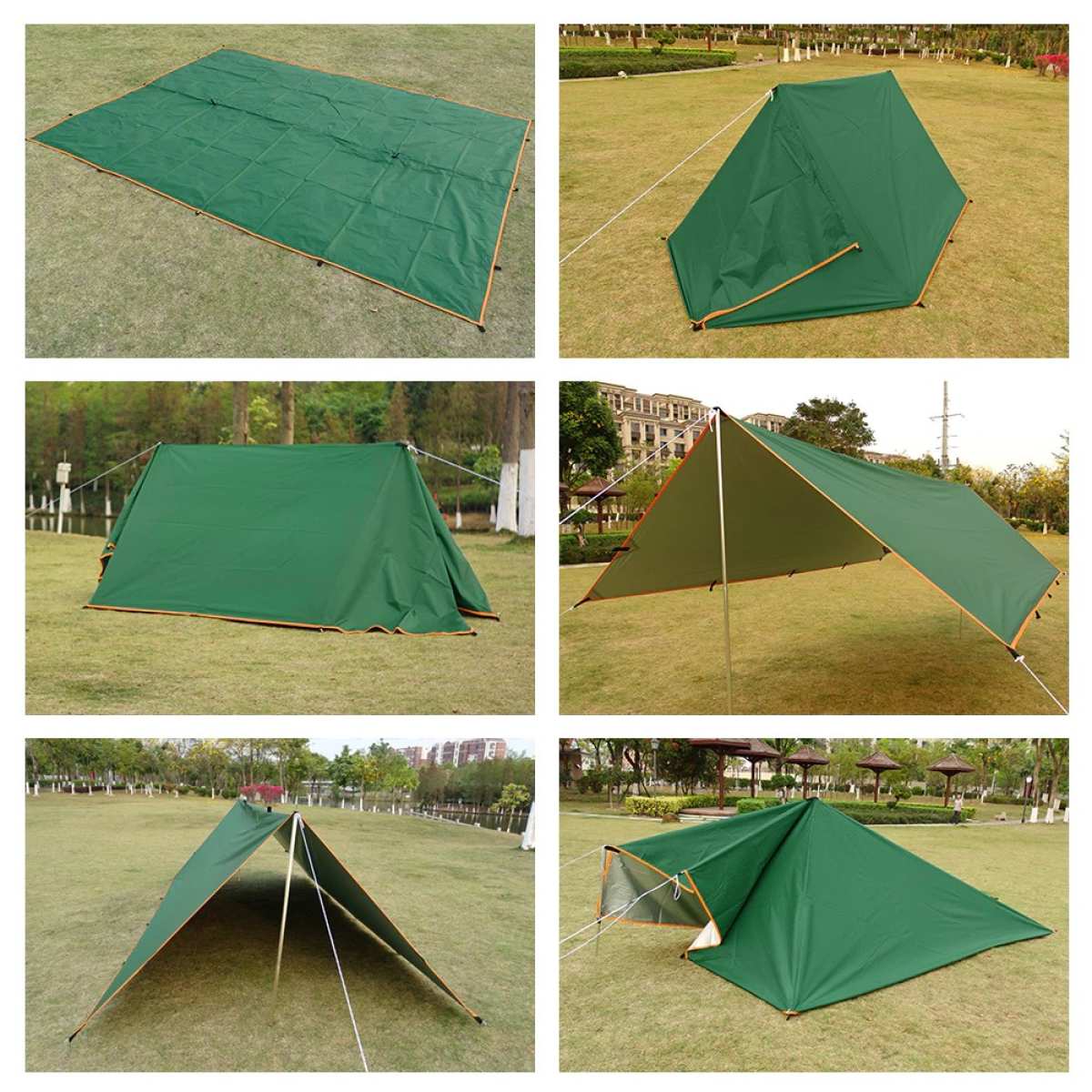 Flysheet Waterproof Groundsheet Camping Tarp Shelter Alas Tent Floor Sheet Tent Awning