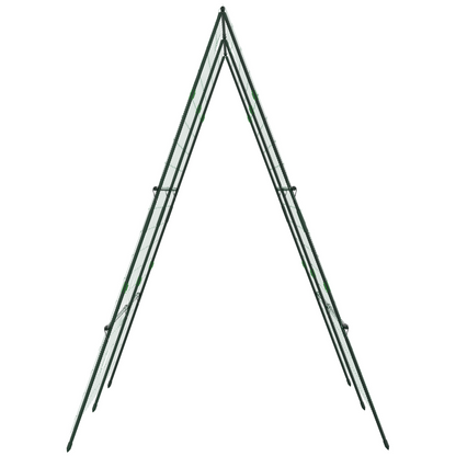 Outsunny A-Frame Trellis Plant Support for Vegetables, Flowers, Fruit