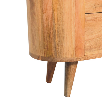 Artisan Furniture Solid Mango Wood Mini Oak-ish Cabinet
