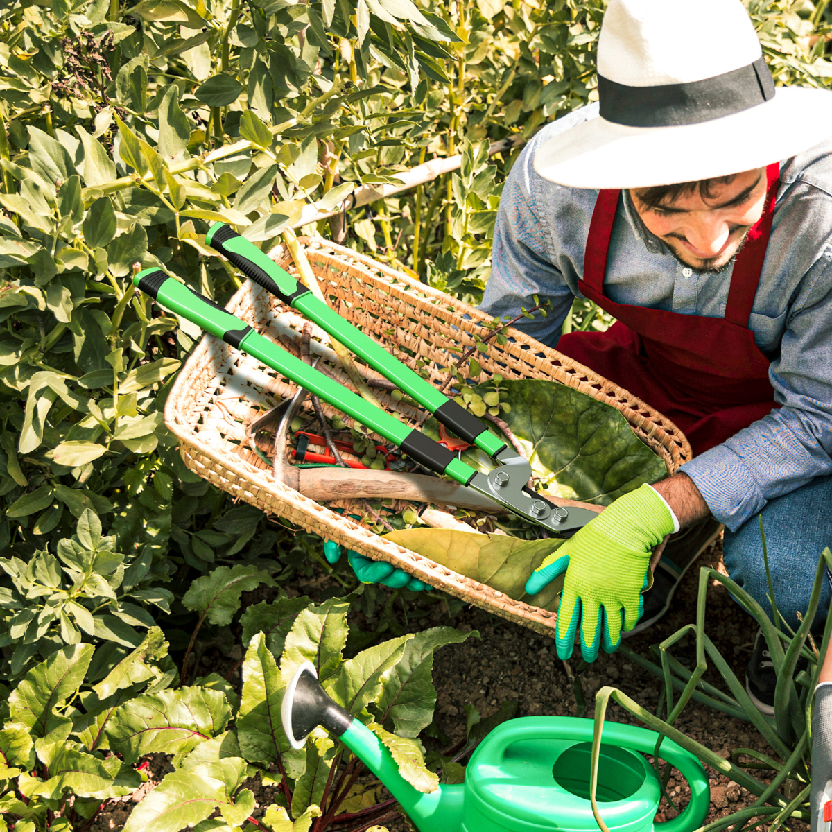 Outsunny Telescopic Bypass Loppers, 64.5-90 cm Extendable Garden Loppers