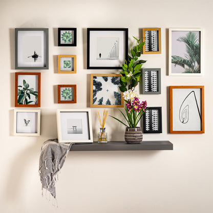 10" x 10" Black 3D Box Photo Frame - with 8" x 8" Mount