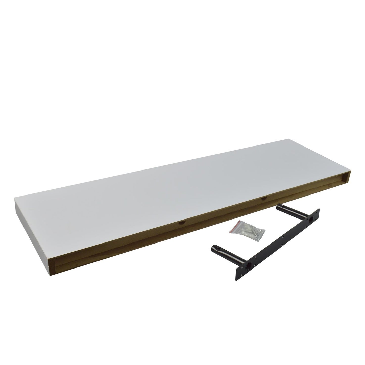 100cm White Modern Floating Shelf