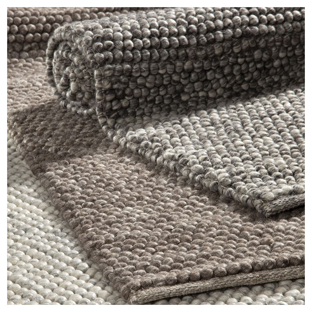 Delilah Wool Pebble 120x170cm Mottled Taupe Rug