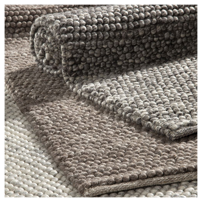 Delilah Wool Pebble 120x170cm Mottled Taupe Rug