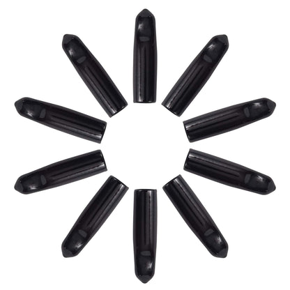 Olive Oil Bottle Pourer Dust Caps - Black - Pack of 10