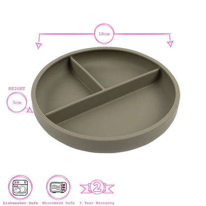 Silicone Divided Baby Suction Plate