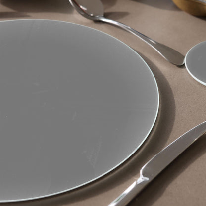 12pc Round Glass Placemats & Coasters Set