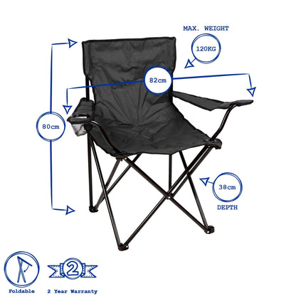 Folding Canvas Camping Armchair