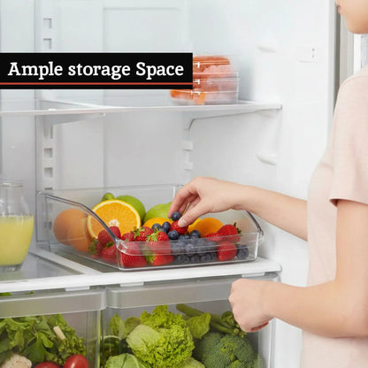 Azuma Clear PS Plastic Large Fridge Organiser