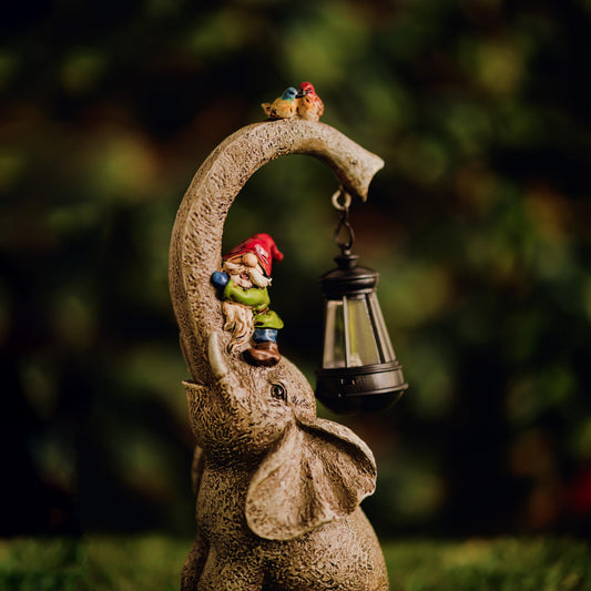 Solar Elephant Garden Ornament