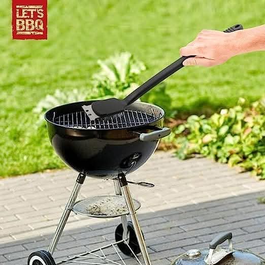 BBQ Cleaner Brush - 43cm Long Ergonomic Handle Grip