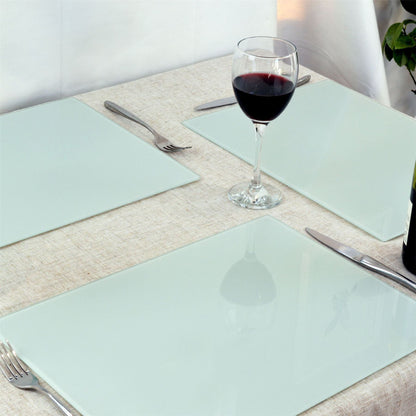 40cm x 30cm Glass Placemats - Pack of Six