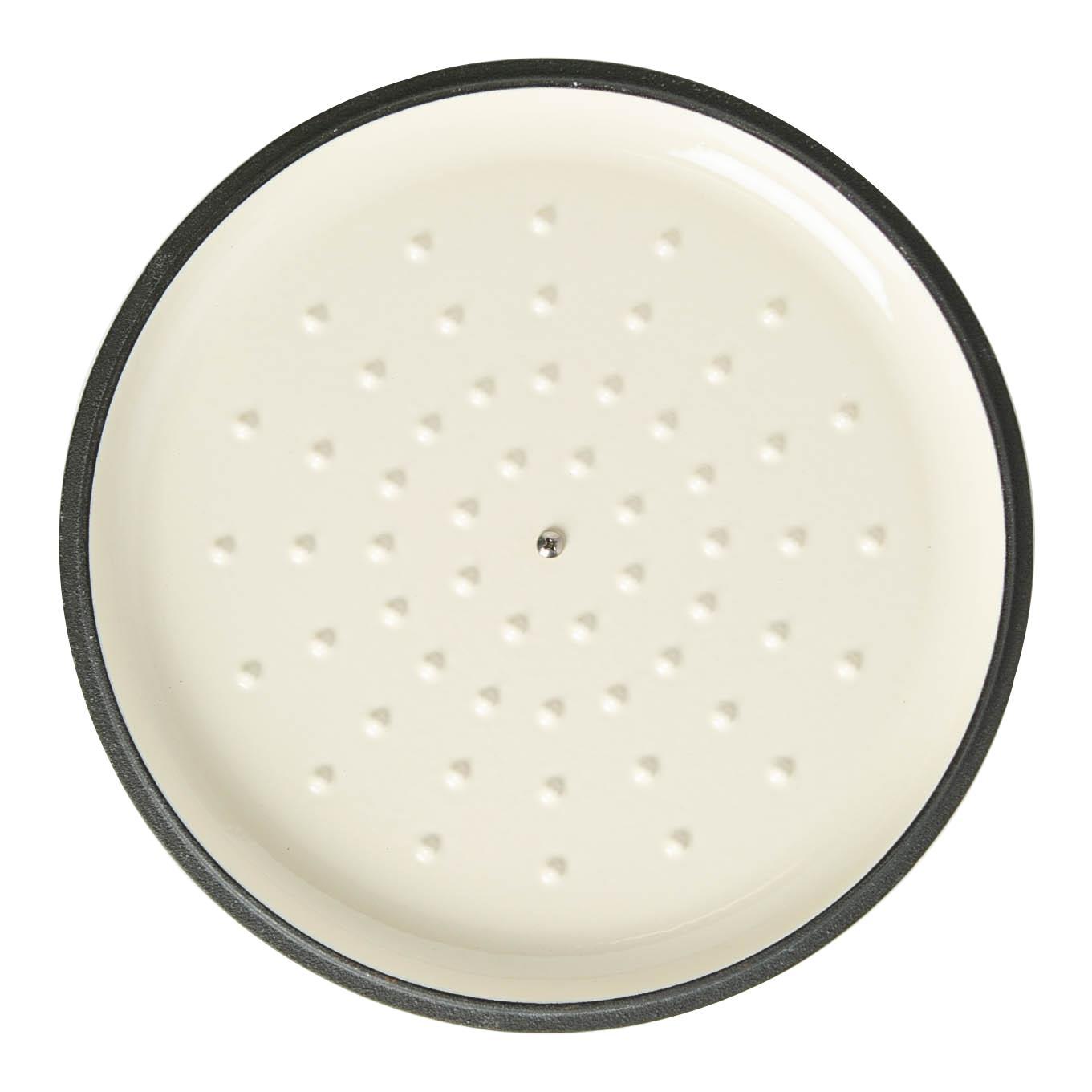 2.3L Dark Blue Cast Iron Shallow Casserole Dish