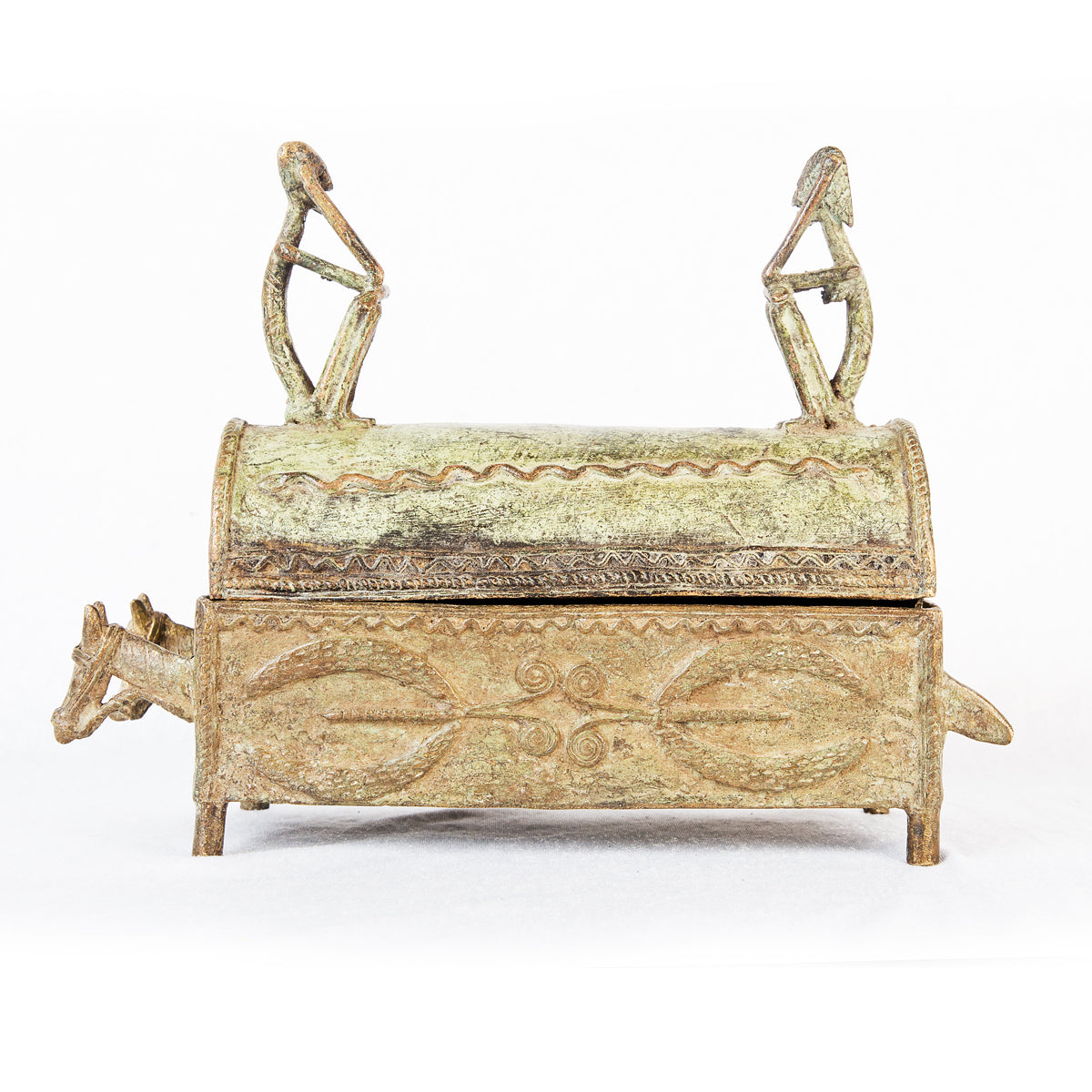 Benin Bronze Oba Box TR61