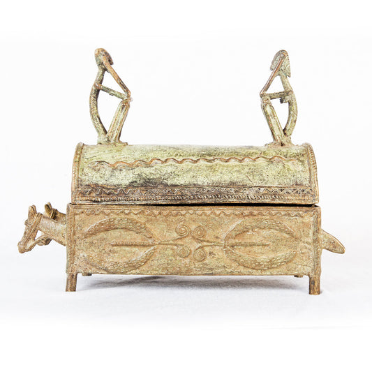 Benin Bronze Oba Box TR61