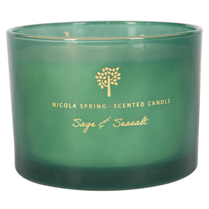 350g Double Wick Sage & Seasalt Soy Wax Scented Candle