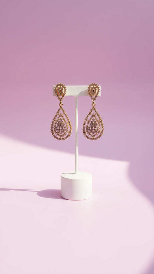 Teardrop Crystal Drop & Dangle Earrings
