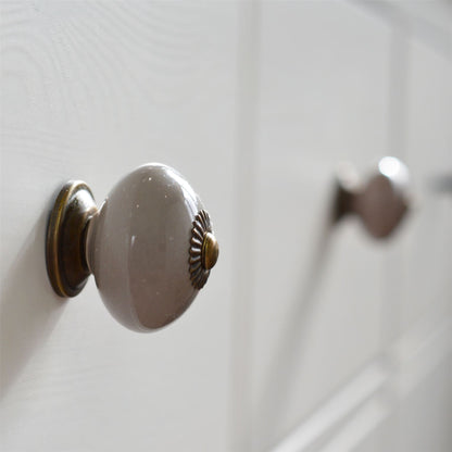 Round Ceramic Cabinet Knob