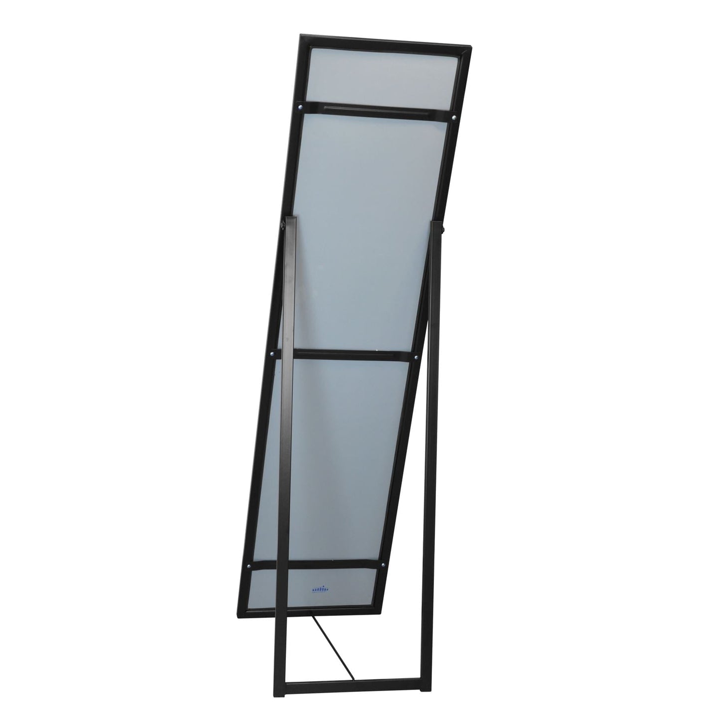 137cm x 35.5cm Black Square Full-Length Mirror