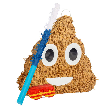 Large Poop Emoji Pinata Party Set