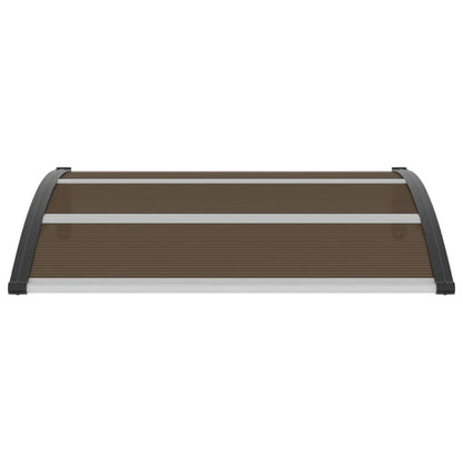 Door Canopy Black 120x100 cm PC