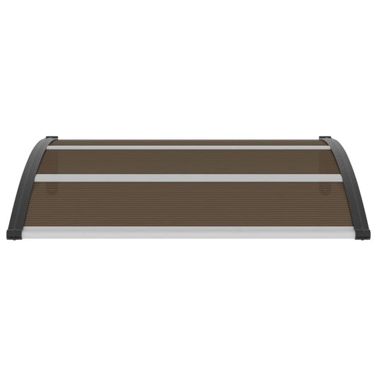 Door Canopy Black 120x100 cm PC