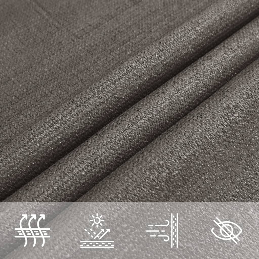Sunshade Sail HDPE Triangular 5x5x5 m Anthracite