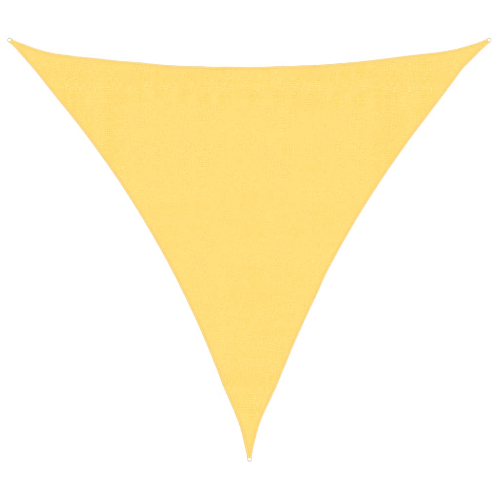 Sunshade Sail HDPE Triangular 3.6x3.6x3.6 m Beige