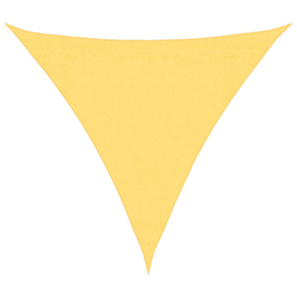 Sunshade Sail HDPE Triangular 3.6x3.6x3.6 m Beige