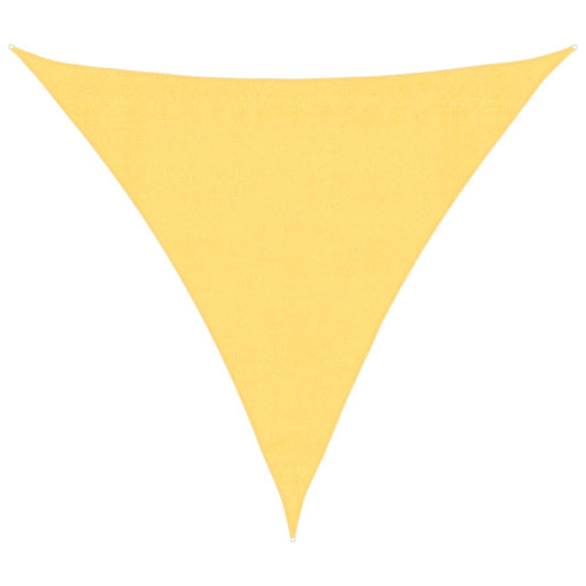 Sunshade Sail HDPE Triangular 3.6x3.6x3.6 m Beige