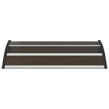 Door Canopy Black 120x75 cm PC