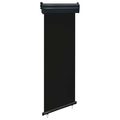 Balcony Side Awning 65x250 cm Black