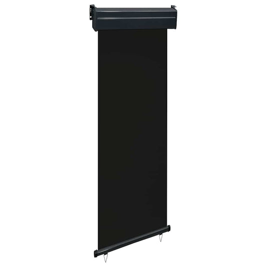 Balcony Side Awning 65x250 cm Black