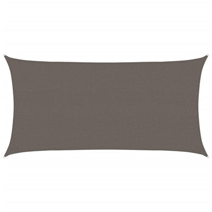 Sunshade Sail 160 g/m² Anthracite 2.5x4.5 m HDPE