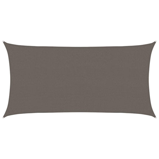 Sunshade Sail 160 g/m² Anthracite 2.5x5 m HDPE