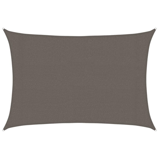 Sunshade Sail 160 g/m² Anthracite 3x4.5 m HDPE