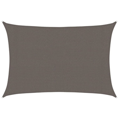 Sunshade Sail 160 g/m² Anthracite 3x5 m HDPE