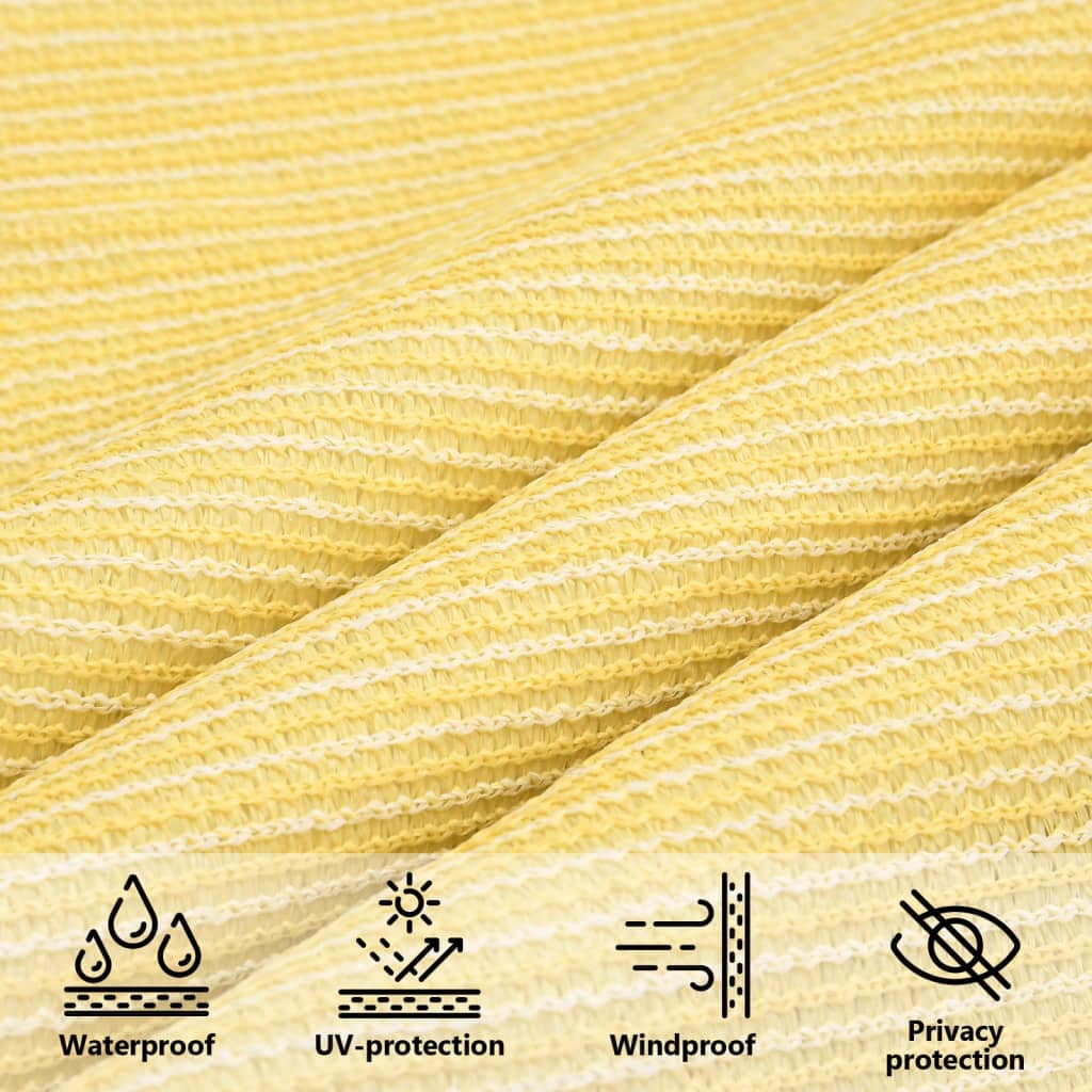 Sunshade Sail 160 g/m² Beige 2x3 m HDPE