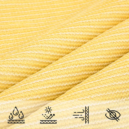 Sunshade Sail 160 g/m² Beige 2.5x3 m HDPE