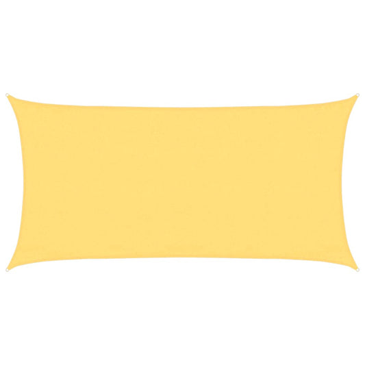 Sunshade Sail 160 g/m² Beige 3x6 m HDPE